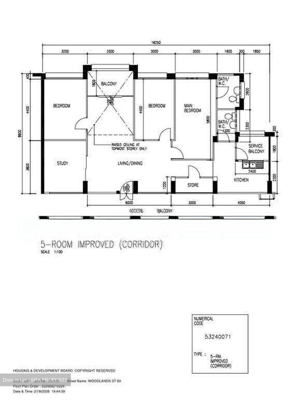 Blk 861 Woodlands Street 83 (Woodlands), HDB 5 Rooms #609059061